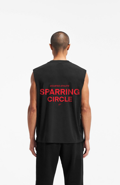 Sparring Circle Red Muscle Tank