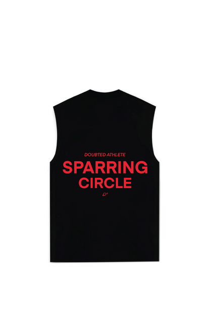 Sparring Circle Red Muscle Tank