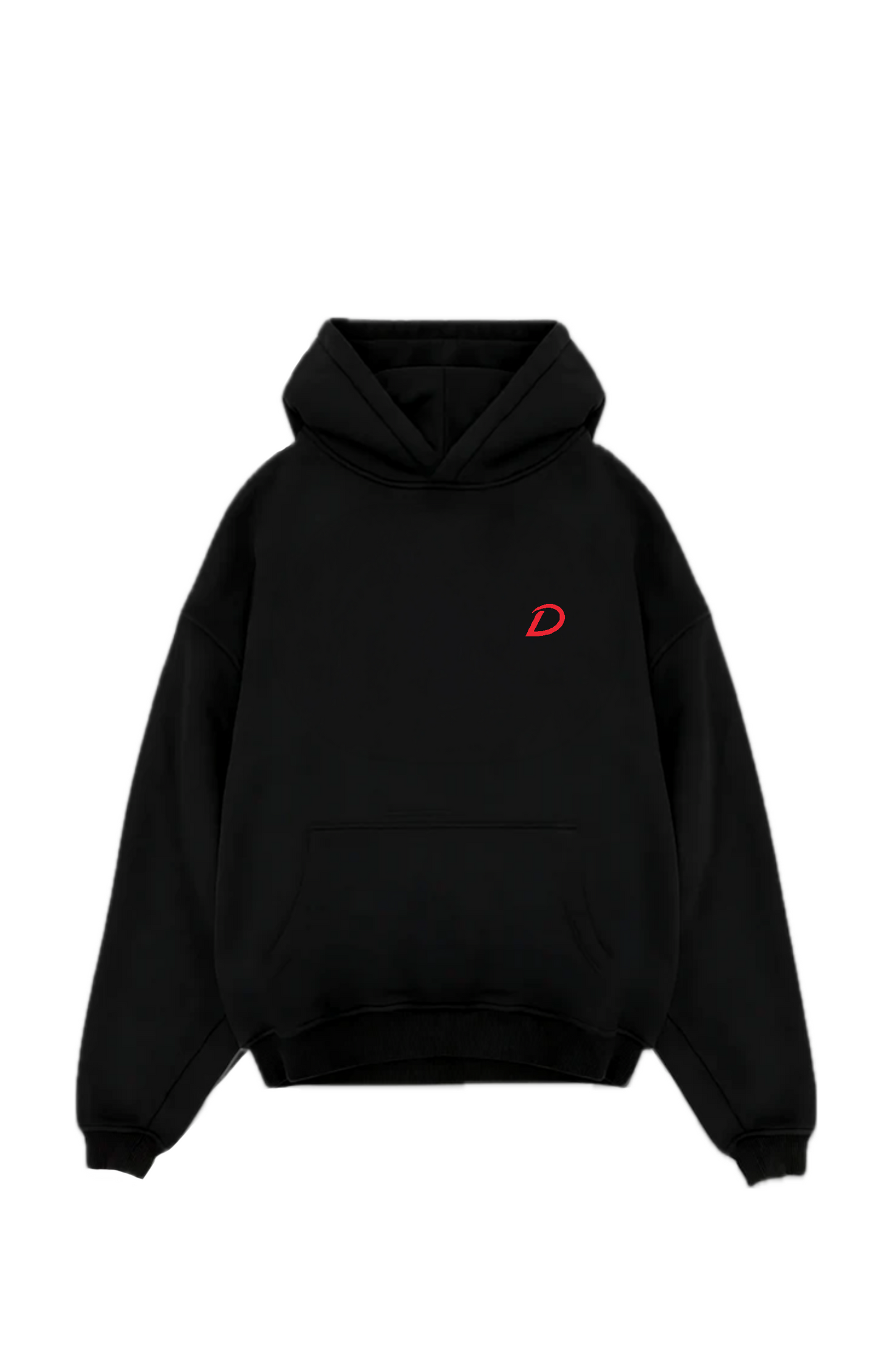 Sparring Circle Red Oversized Hoodie